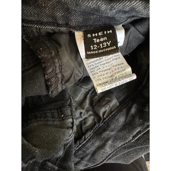 SHEIN Teen Black Bootcut Pants - Size 12-13Y - Picture 3 of 3